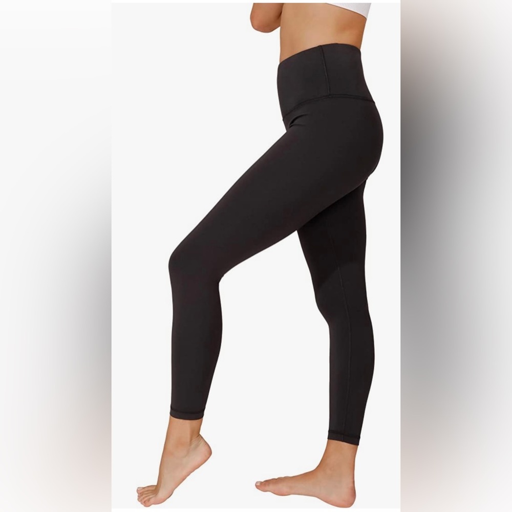 90 Degree By Reflex Ankle Lgth High Waist-7/8 Tummy Control Yoga Pants (Medium)